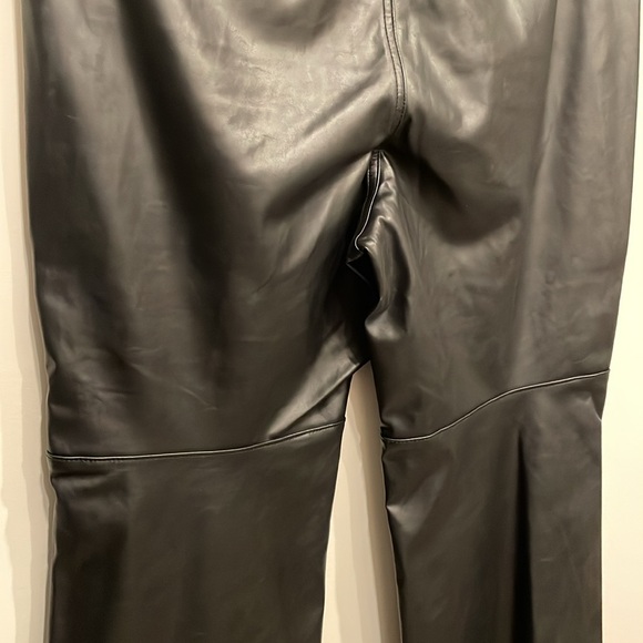 Torrid Pintuck Trouser Boot Faux Leather High Rise Pant - NWT - Picture 6 of 9